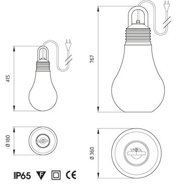 Lampe extérieur LAMEGADINA Ares by MEGALUX 33